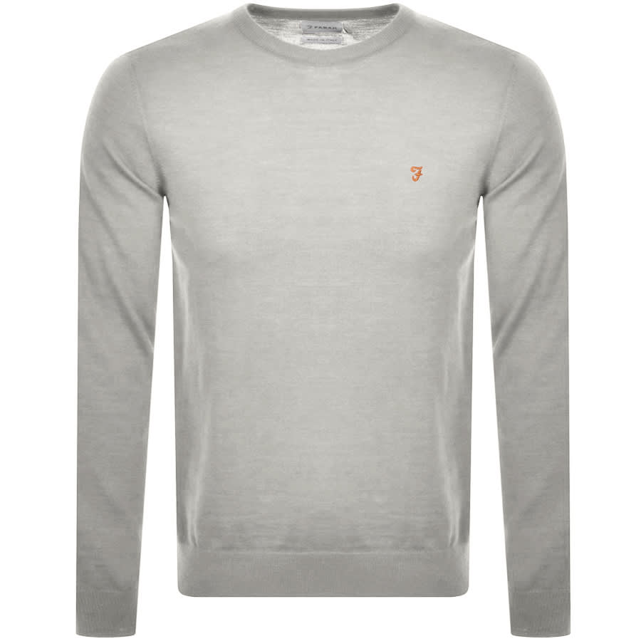 Alternative Image for ProductFarah Vintage Mullen Wool Jumper Grey1